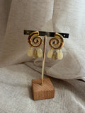BOUCLES D'OREILLES DORÉE SPIRALE