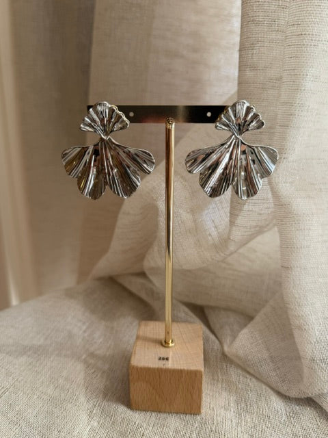 BOUCLES D'OREILLES ARGENT FLEURS