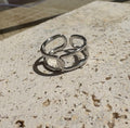 BAGUE ARGENT CHAÎNE