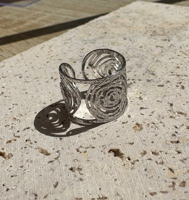 BAGUE ARGENT SPIRALE
