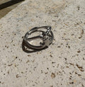 BAGUE ARGENT ANCRE