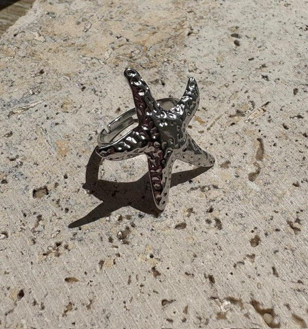 BAGUE ARGENT AJUSTABLE ÉTOILE