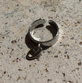 BAGUE ARGENT AJUSTABLE PENDENTIF
