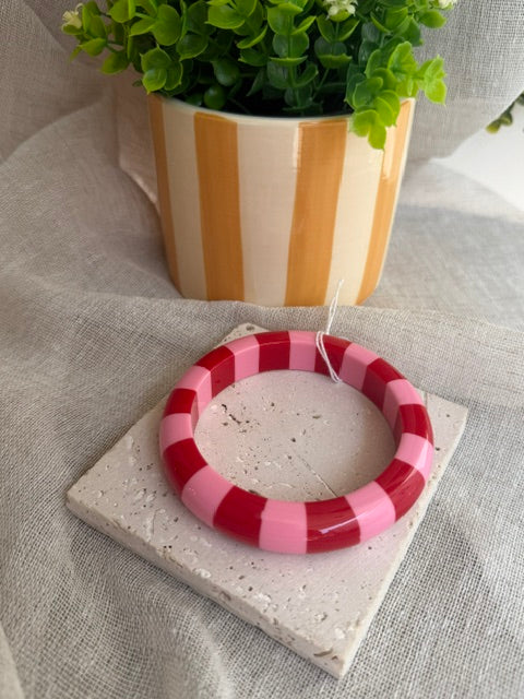 BRACELET RAYURES ROSES