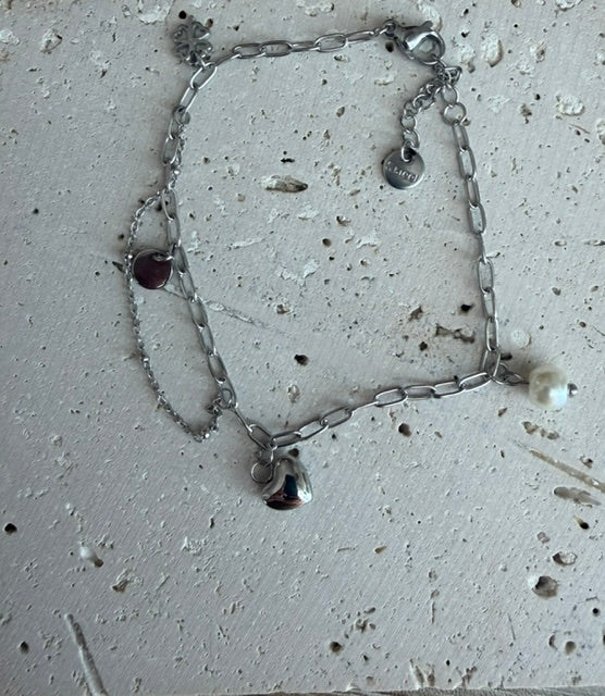 BRACELET ARGENT COEUR
