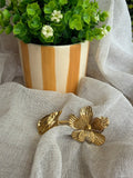 BROCHE FLEUR DORÉE