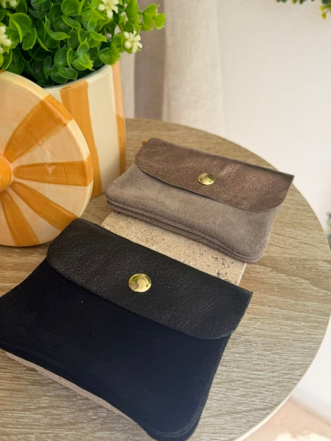 PORTE MONNAIE TISSU & PAILLETÉ