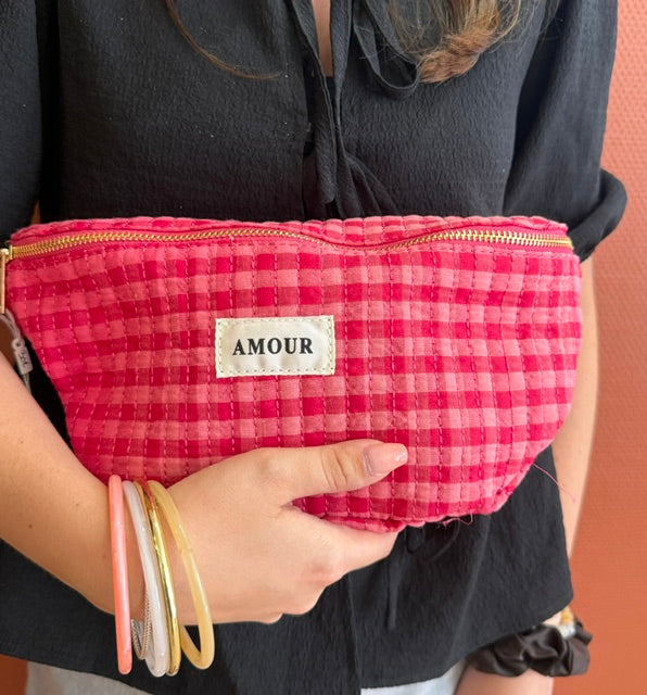 SAC BANANE AMOUR ROSE