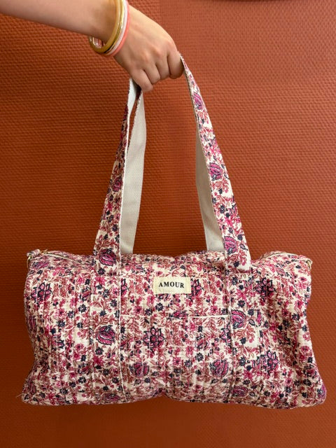 SAC DE VOYAGE AMOUR MOTIF FLORAL