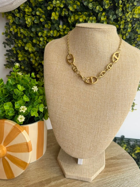 COLLIER CHAÎNE OR