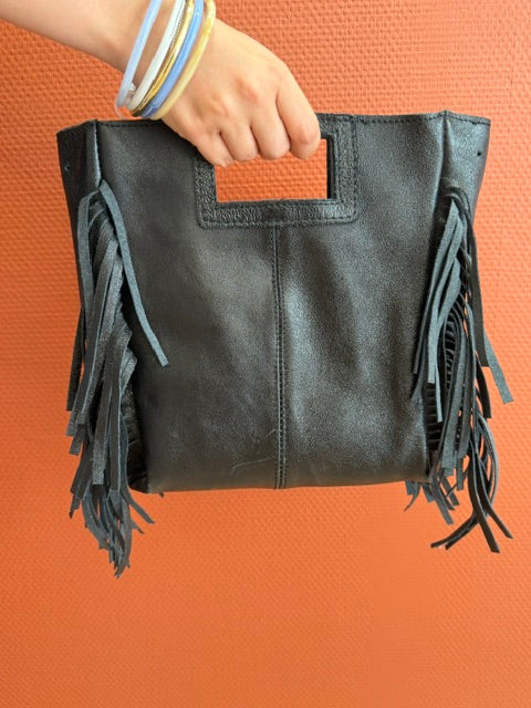 SAC À FRANGES NOIR